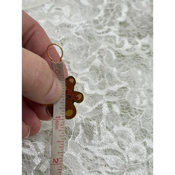 Vintage Olympic Teddy Bear Resin Lapel Pin - Picture 6 of 7